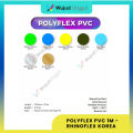POLYFLEX PVC 1M - RHINOFLEX KOREA GREEN I Bahan Cutting Sticker & Sablon Kaos, Vinyl Cutting untuk Sablon & DIY Custom. 
