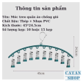 MÓC TREO ĐA NĂNG 10 KẸP – GIẢI PHÁP PHƠI ĐỒ THÔNG MINH CHO KHÔNG GIAN HIỆN ĐẠI GD707-M10k. 