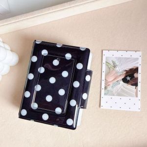 PLLEWY 3 Inch Photo Album Collectible 40 Slots Photocard Binder Portable Polka Dot Idol Picture Storage Book