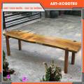 Ghế bench chân trụ gỗ xà cừ dài siêu rẻ đẹp. 