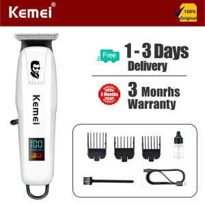 KEMEI Razor Hair Cut Rechargeable Hair Clipper Cordless LCD Monitor Barber Hair Clipper KM-pg232