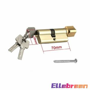 Anti Theft Door Lock Core Aluminum Alloy Single Open Lock Cylinder Bedroom Door Lock Cylinder