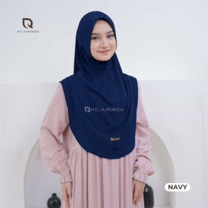 𝐇𝐄𝐋𝐀𝐈𝐑𝐈𝐍𝐃𝐔 - Hijab Instan Non Pad Jilbab Bergo Daily Bahan Jersey Kirana