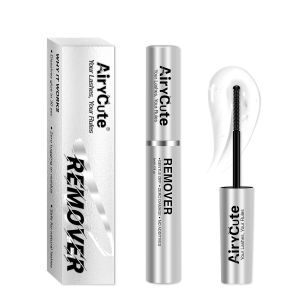 Lash Bond and Seal AiryCute - 150H Long Lasting Waterproof Eyelash Glue for Lash Clusters - Strong Hold Latex-Free & Non-Irritating Extension Glue for Sensitive Eyes & DIY at Home(Black 5ml+5ml)