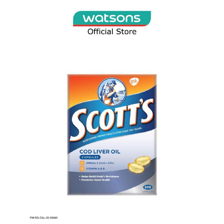 SCOTTS Cod Liver Oil 500 Capsules