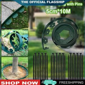 【New Arrival】 ชุดขอบสนามหญ้า 10 เมตร ไม่ต้องขุด พร้อมหมุดยึด 30 ชิ้น สำหรับตกแต่งและดูแลสวนอย่างง่ายดาย