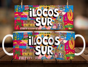 * 1 PC MUG WITH BOX * ILOCOS SUR DESIGN Mug Souvenir 11oz with box