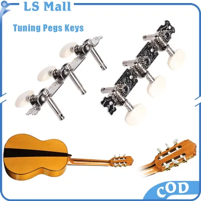 Guitar Tuning Pegs Chrome Plated Machine Heads Tuning Keys Tuners Single Hole for Classical Guitar