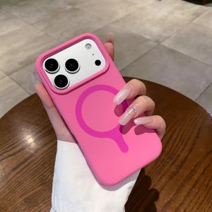 Vitality Dopamine Liquid Silicone Magnetic Case for iPhone 17 Pro Max For Magsafe AI Camera Control Button Protection Soft Cover