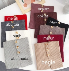 SARANGFASHION Aksesories Leher Syal Leher Syal Rajut Musim Dingin Santai Scarf Simpel