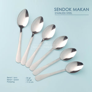 Sendok Garpu Makan Stainless alat makan set murah 6pcs/pack