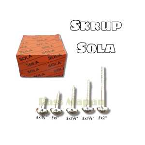 Wood Screws / Skrup Kaca merk Sola ASLI