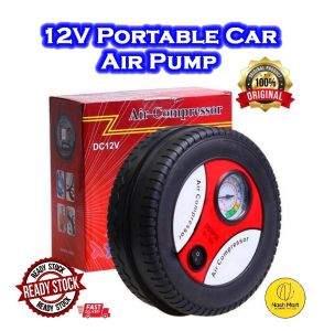 Portable Mini Tire Inflator (Tyre Pump) (Pam Tayar) DC 12V