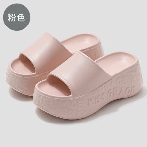 [Free Shipping] High-Heeled Platform Sandals For Women Suitable For Summer Outdoor Wear On The Beach Versatile Girls Slippers WomenS Summer Indoor Home Style