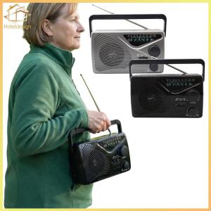 Portable Radio Built in Speakers Small Radio with Earphone Jack & Antenna for Travel Hiking Cycling