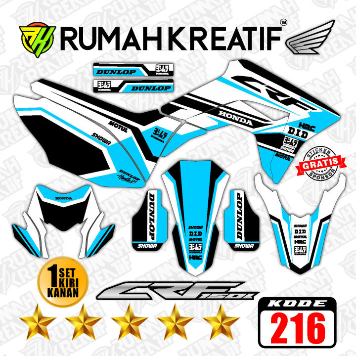 RK Juara - STRIPING CRF 150 L DECAL FULLBODY BANYAK BONUS SPONSOR ...