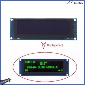 【jianzhanqinl】 โมดูลแสดงผล OLED ขนาด3.12นิ้ว SSD1322 256x64สำหรับส่วนเชื่อมต่อ STM32 SPI I2C กับหัวเสียบสำหรับ Arduino