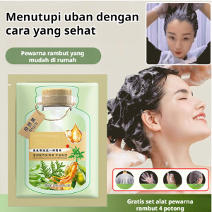 Pewarna Rambut Bahan Alami Berasal dari Tumbuhan Berbagai Warna Mudah Diaplikasikan Warna Tahan Lama Lembut di Kulit Kepala Pewarnaan Rambut DIY di Rumah