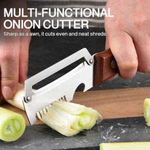 Stainless Steel Peeler Onion Slicer/Multifunctional Vegetable Cutter/Durable Kitchen Tool For Cutting And Peeling/Versatile Cooking Accessory