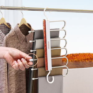 Móc Treo Quần Áo Gấp Gọn ECOMAC Kèm Hạt Lưu Hương Móc Treo Inox Gấp Gọn Tiện Lợi