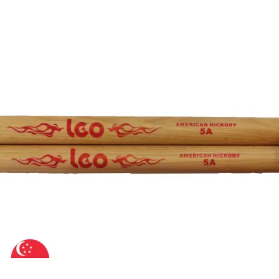 5A & 5B American Hickory Wood Drum Sticks (One Pair)