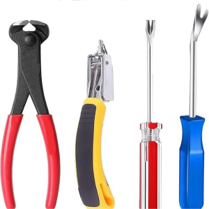 4pcs Nail removers Bộ dụng cụ bao gồm STAPLE puller & tacks puller STAPLE & Nail removers cho đồ nội thất & khung ảnh