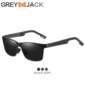 Grey Jack Kacamata Hitam Sunglasses Polarized Anti UV Anti Silau Alumunium Magnesium Style Kotak Fashion Pria Terbaru 9022