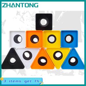 ZHANTONG ไมโครโฟนทนทานสัมภาษณ์สามเหลี่ยมโลโก้สถานีธงพลาสติก ABS