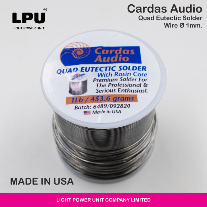 ตะกั่ว Cardas Audio Quad Eutectic Solder ขนาด 0.8มม.ของแท้จาก อเมริกา ...