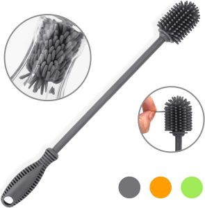 Bottle Brush Silicone Bottle Cleaning Brush with Long Handle 12.5\" Trendsetter: Marketing Keimav Bottle Brush