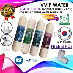in stock-local saleKorea Water Filter Halal U Type 10"/9"/8" Sediment/Pre-Carbon/Silver Carbon/Post Carbon Replacement Water Dispenser