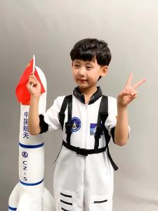 Halloween Childrens Space Suit Middle School Student Sports Meeting Aerospace Astronaut Performance Wear Role-Playing Costume