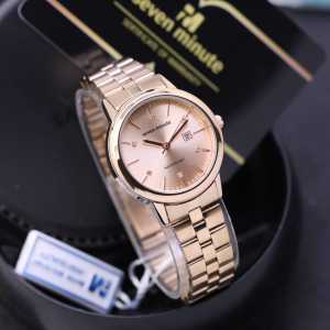 [COD✅]Promo KOREAN Fashion WATCH Premium TERLARIS Jam Tangan Kasual ANALOG Mewah SEVEN MINUTE Original M705 Series WANITA Terbaru RANTAI STAINLESS STEEL Diameter : 32 cm TANGGAL AKTIF✅Free BOX Exclusive SEVEN MINUTE Dan BATERAI Cadangan WATER RESIST 100M