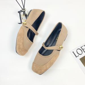 0106 Sepatu Flat Wanita Slip On Motif Polos Bisa COD dengan Box - Gaya Korea Elegan