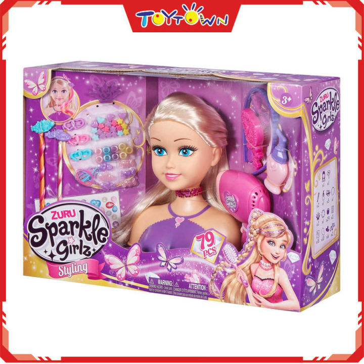 Sparkle Girlz Styling Head Multicolor Hair Accessory Stylish