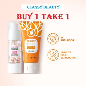 BUNDLE SET Underarm Whitening Cream with Exfoliating Gel Cleanser 30g+50g