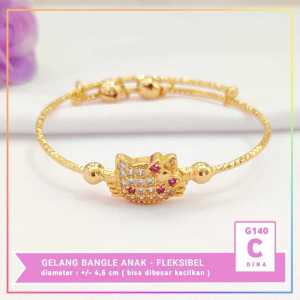 Cute Jewelry Gelang Anak Karakter Little Pony Perhiasan Lapis Emas 18k G140