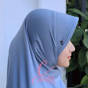 Bergo sport || Ukuran L Jilbab olahraga Pet Tebal Best Bergo Sport size L || Jilbab instant pet besar L || Hijab Sporty polos menutupi dada ||