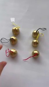 2 PCS BrassBells DIY Metal Wind Chimes and Wind Chime DIY Material Accessories Christmas Small Bell Pendants