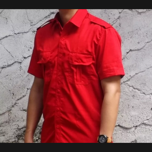 Kemeja ENZINO SPORT PDL security  \[merah]\