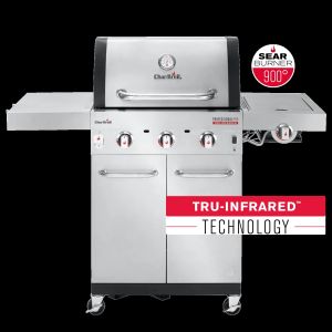 เตาบาร์บีคิวแก๊ส 3+1 หัวรุ่นพิเศษ CHAR BROIL USA ระบบกระจายความร้อน Burner Gas Grill Professional PRO S 3 TRU‑Infrared 900 °C