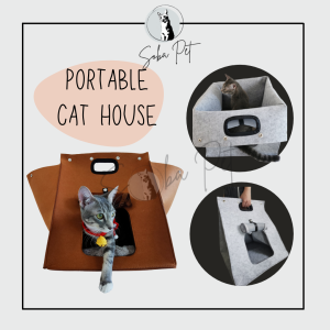 Cat House Cat Bag Cat Carrier Cat Cave Cat Home Small Pet Beg Kucing Carrier Kucing Rumah Kucing Katil Kucing Tempat Tidur Kucing