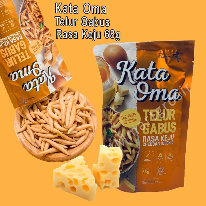 Kata Oma Telur Gabus/ Telur Gabus / Rasa Keju Inggris / 50g