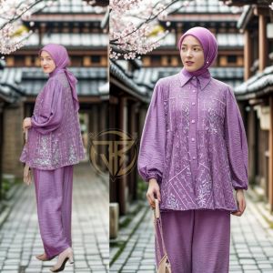 AYASA ONE SET JUMBO BAHAN AIRFLOW MIX TILE ETNIK TERLARIS 2025