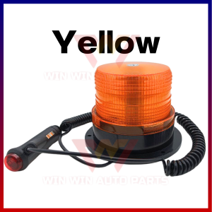 12V-24V LED LAMPU BEACON Strobe Flash Rotate Mode Warning Light Magnetic Wired Car/Truck/Lorry/Boat/Forklift Heavy Duty