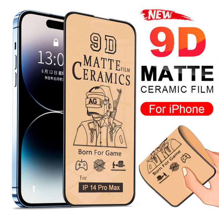 11D Soft Ceramic Matte Full Tempered Glass for iPhone 16 Pro Max