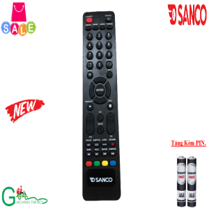 Remote Điều khiển từ xa dành cho tivi Sanco LED/LCD/Smart- Hàng chất lượng tốt tốt mới 100% -Tặng kèm Pin