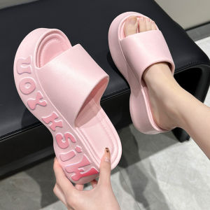 [Free Shipping] 2025 Summer New Fashionable Versatile Beach Flip-Flops with Stylish Design and Thick Sole EVA Sandals for Women