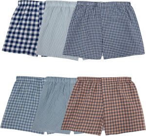 Fruit of the Loom Mens Tag Free Woven Boxer Shorts Relaxed Fit Moisture Wicking Assorted Color Multipacks
