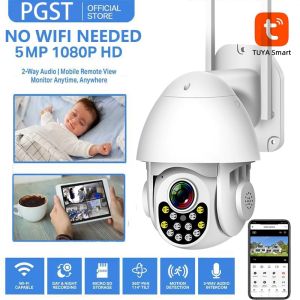 V380 Pro 5MP Wireless CCTV Camera 1080p HD Wifi Night Vision 360° Tuya APP Cellphone Link for Home Outdoor